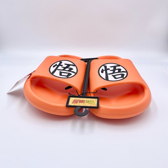 NEW Dragon Ball Z Goku Kanji Anime Slip On Pillow Slide Sandals Men’s M, L, XL - Picture 3 of 9